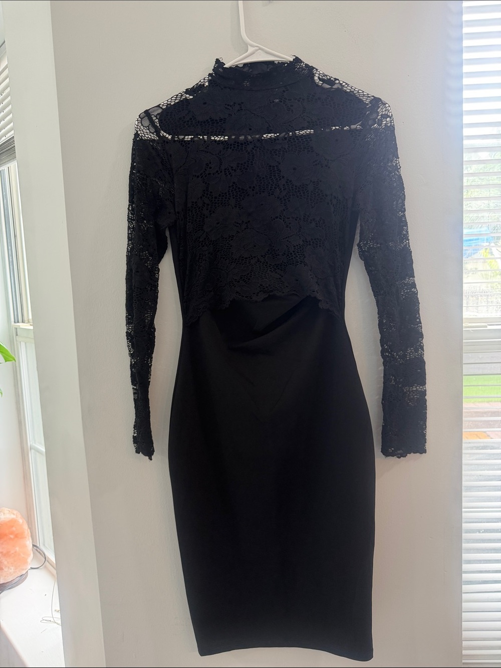Windsor Classic Black Lace Sheath Dress